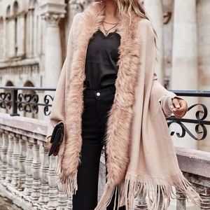 Faux Fur Cardigan